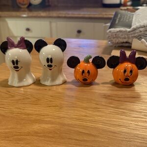 Mickey & Minnie Mouse Halloween Salt & Pepper Shakers